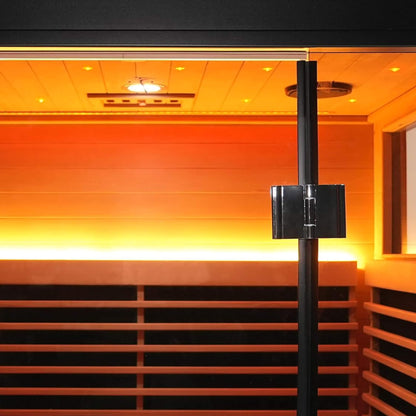 Lugano 2-Person Outdoor Full-Spectrum Infrared Sauna With Aluminum Alloy Exterior & WiFi